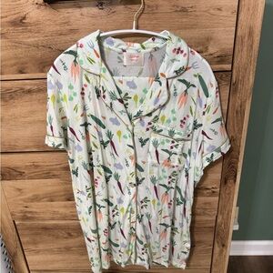 In My Sundays Garden Print Pajama Set